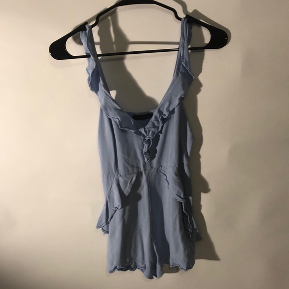 Zaful Pants - Zaful size small baby blue romper